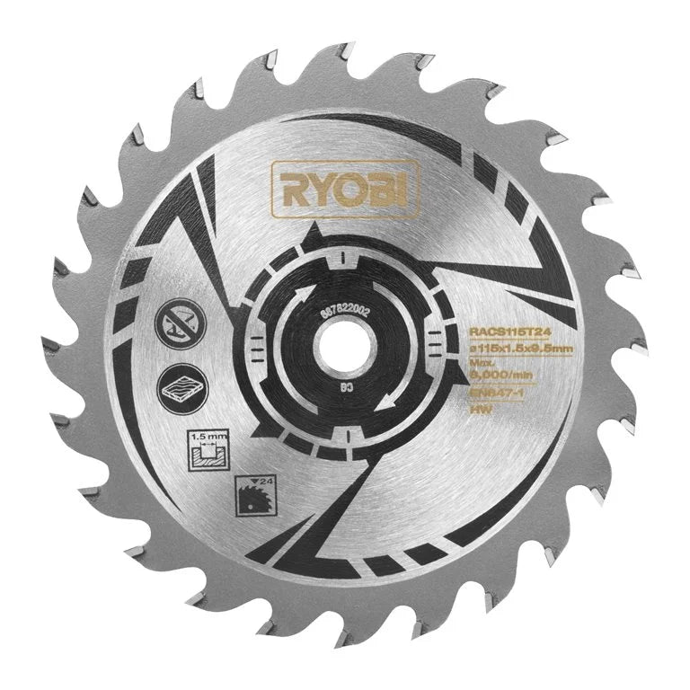 Sega Circolare Ø 115 18V R18Cs115-0 Ryobi (BATTERIA NON INCLUSA)