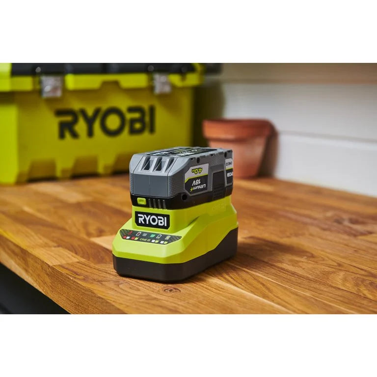 Kit Energia 2 Batterie + Caricatore Rc18120A-240X Ryobi