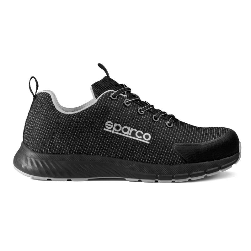 Scarpa Traction Asan nera con dettagli grigi, vista laterale