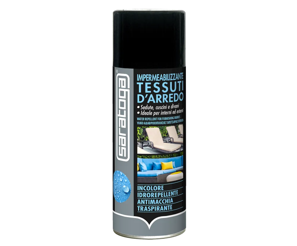Saratoga-Impermeabilizzante Tessuti Protettivo idro-repellente antimacchia invisibile adatto per ogni tipo di tessuto.