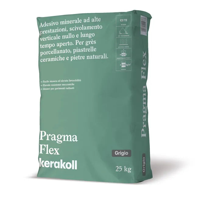 Kerakoll Pragma Flex - Colla per Piastrelle in Polvere 25 kg Grigio