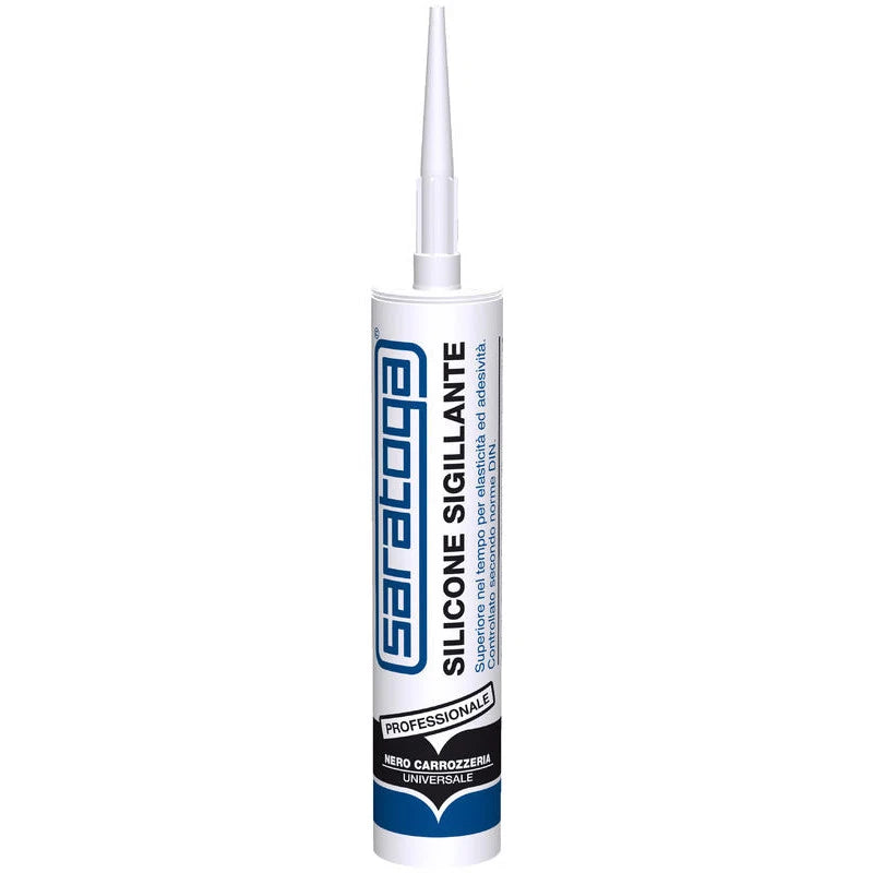 Saratoga-Silicone Acetico Universale Silicone Sigillante Nero Carrozzeria Ral 9005