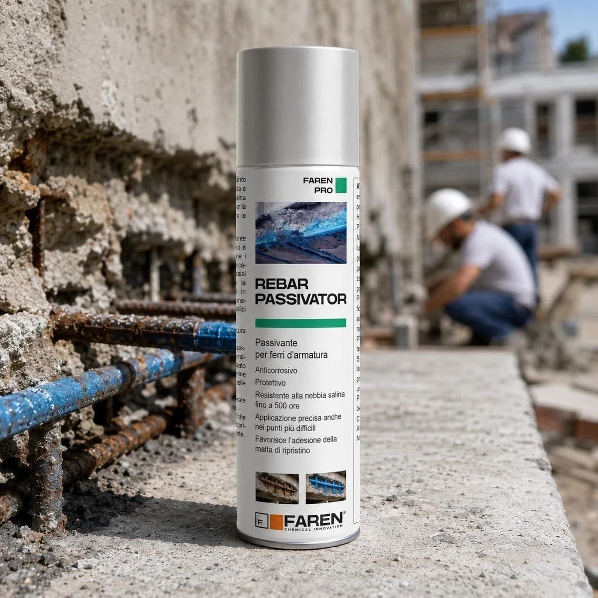 Faren Rebar Passivator Anticorrosivo per Ferri d’Armatura 500 ml