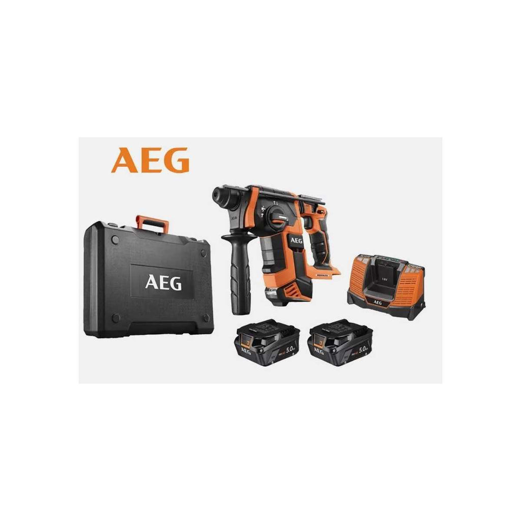 TASSELLATORE SDS-PLUS BRUSHLESS 18V (IN DOTAZIONE 2 BATTERIE, CARICABATTERIE, VALIGIETTA) AEG